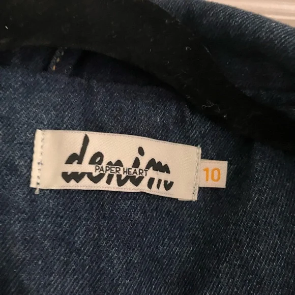 Paper Heart Boretto Long Denim Trench Coat with Belt - Dark Blue - Picture 7 of 12